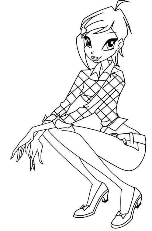 Winx Club Tecna Coloring Pages Coloring Pages Cartoon Coloring Pages Winx Club