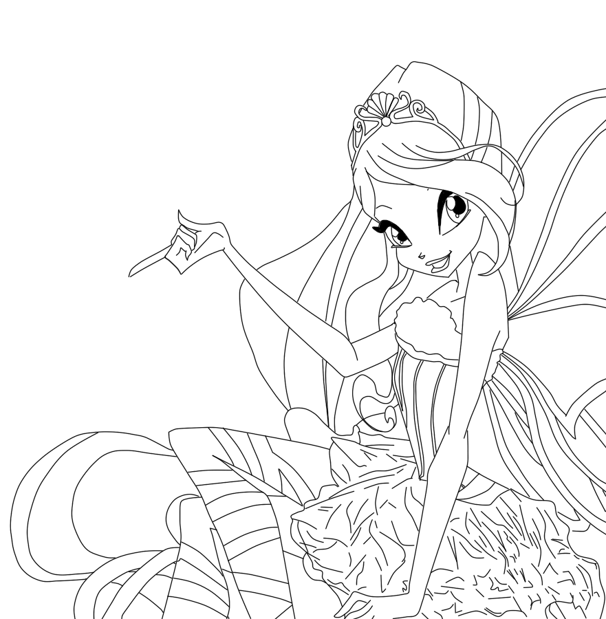 Winx Club Coloring Pages Bloom Winx Club Bloom Sirenix Coloring Pages Dibujos Dibujos