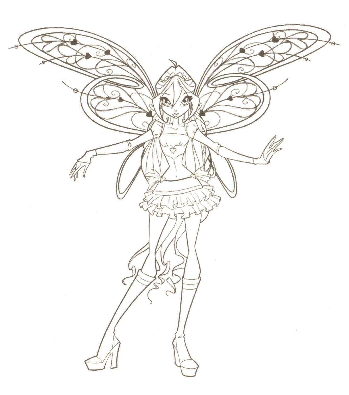 Free Printable Valentine Coloring Pages Winx Club Coloring Pages Winxclub Photo 18537