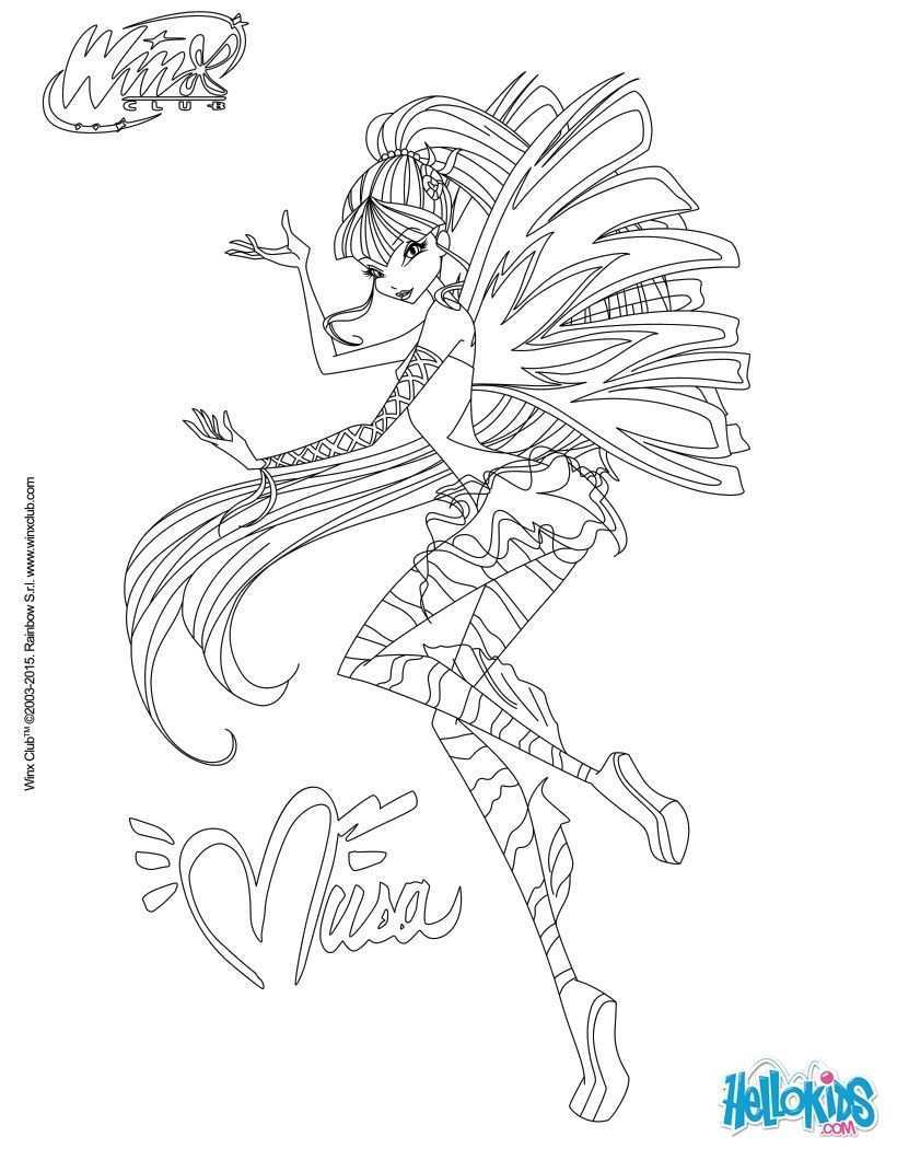 Winx Club Coloring Pages Musa Transformation Sirenix Fairy Coloring Pages Mermaid Coloring Pages Coloring Pages