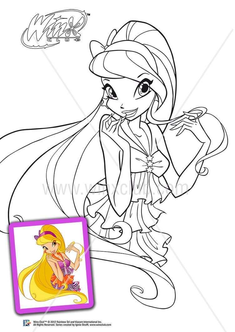 Stella 5 Season By Lorelai19 Coloring Pages Cartoon Coloring Pages Winx Club