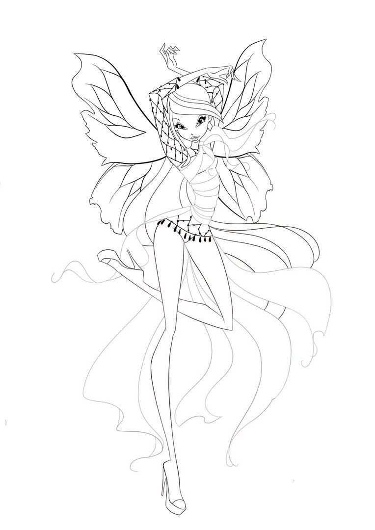 Pin By Tessa Whatever On World Of Winx Cartoon Coloring Pages Fairy Coloring Pages Co