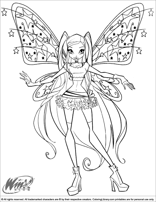 Coloring Pages Winx Club Fairy Coloring Fairy Coloring Pages Coloring Pictures