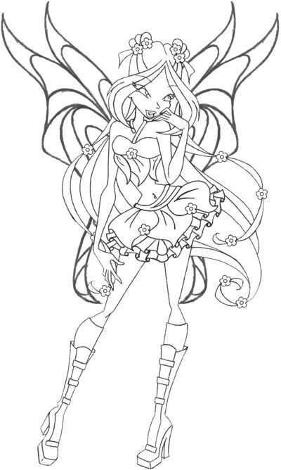 Flora Speedix Wings By An81angel On Deviantart Cartoon Coloring Pages Disney Princess