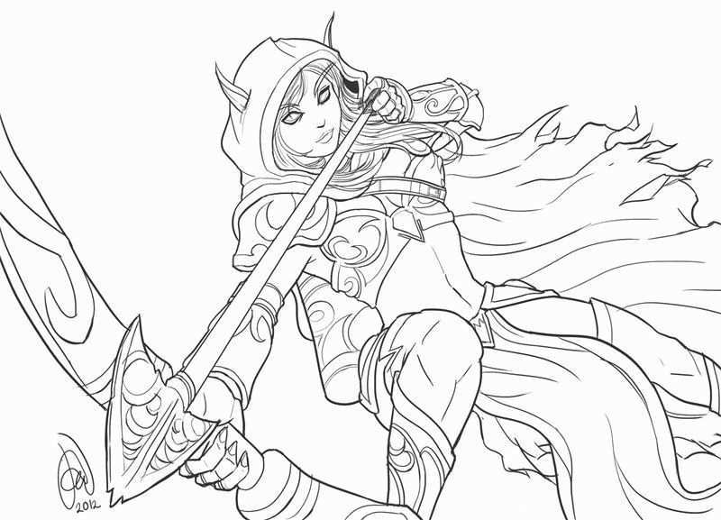 World Of Warcraft Coloring Book Luxury Sylvanas Windrunner World Of Warcraft Coloring
