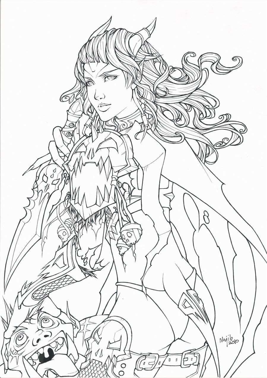 Get Draenei World Of Warcraft Coloring Pages Coloring Pages Coloring Book Art Colorin