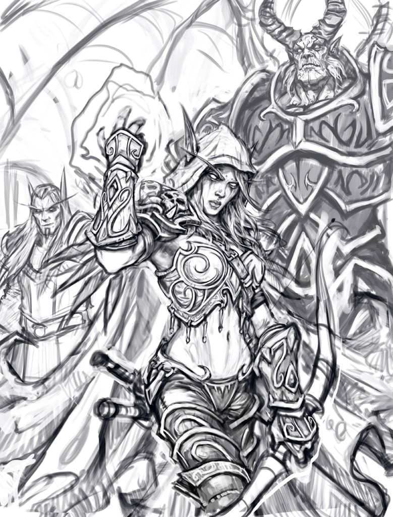 Under Color Sketchbook Vol 1 Thumbnail 1 Warcraft Art Art World Of Warcraft