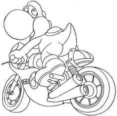 Mario Kart Coloring Page Google Search Yoshi Disegni Personaggi