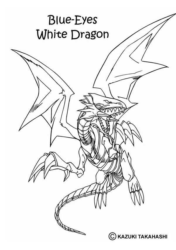 Yu Gi Oh Coloring Pages White Dragon 1 Dragon Coloring Page Monster Coloring Pages Co
