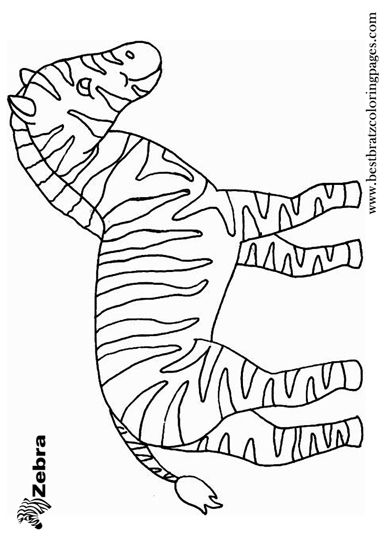 Free Printable Zebra Coloring Pages For Kids Zebra S Knutselideeen Thema