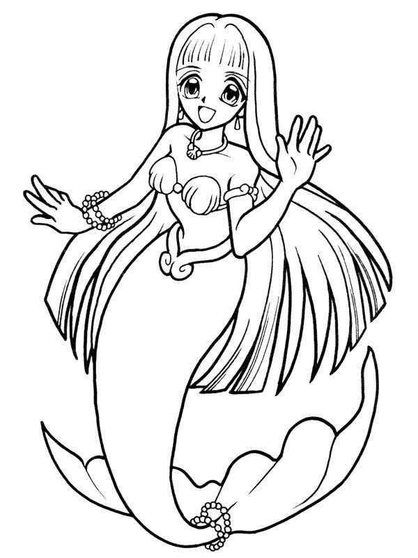 Coloring Page Mermaid Zeemeermin Kleurplaten Gratis Kleurplaten Kleurboek