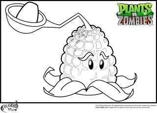 Plants Vs Zombies Coloring Pages Plants Vs Zombies Birthday Party Plant Zombie Plants
