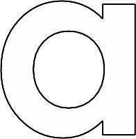 Kleurplaten Letters A