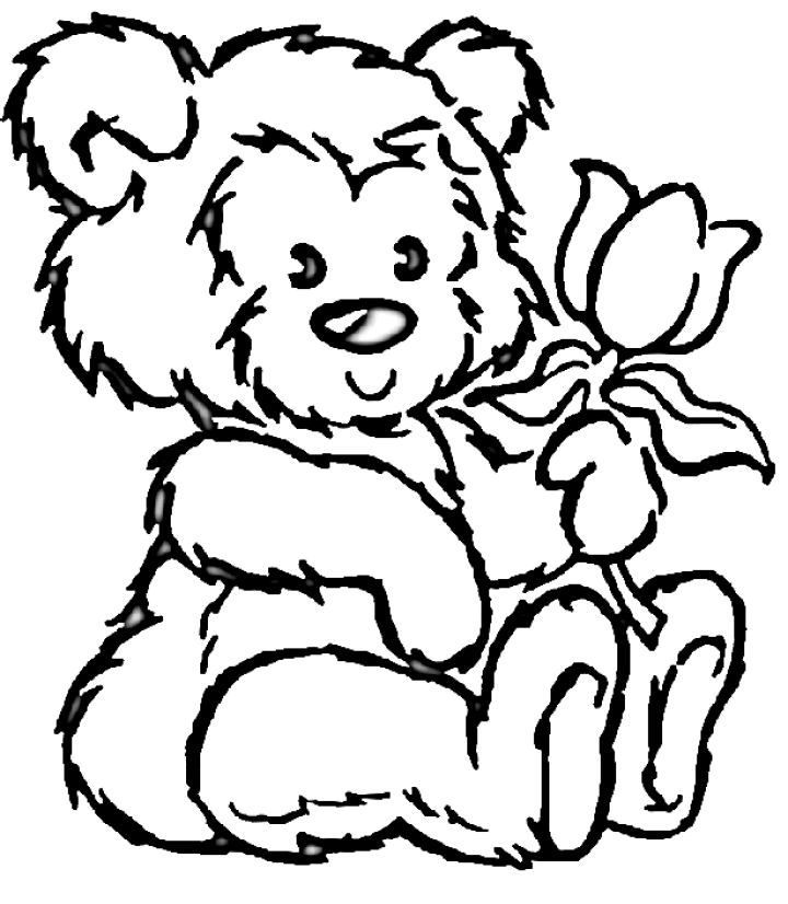 Kleurplaten Teddybeer