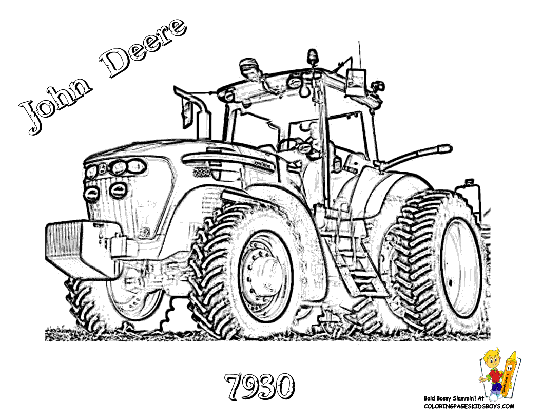 Kleurplaten Tractors
