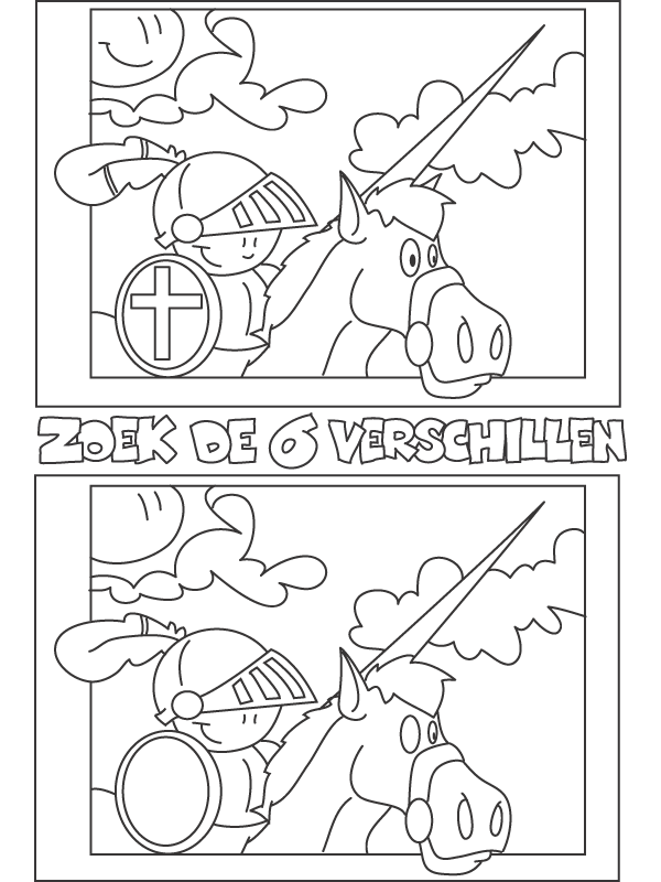 Kleurplaten Zoek De Verschillen